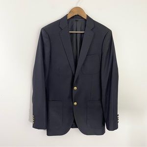 J Crew Anchor Detail Navy Ludlow Blazer